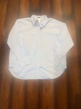 Ann Taylor Light Blue Summer Blouse NWT